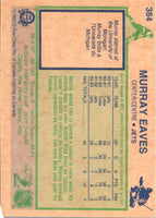 1983 O-Pee-Chee Murray Eaves #384 Rookie
