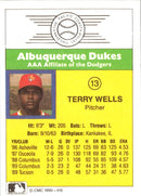 1990 CMC Albuquerque Dukes Terry Wells