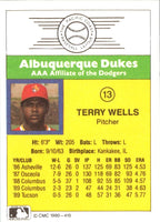 1990 CMC Albuquerque Dukes Terry Wells #13