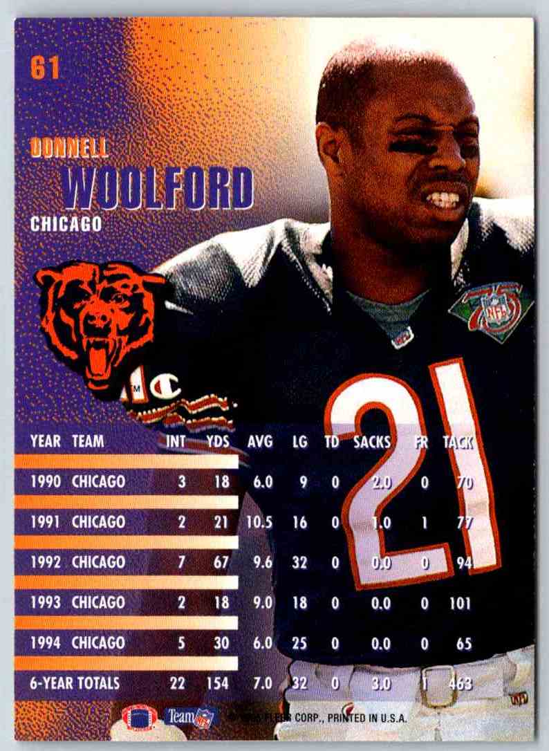 1995 Fleer Donnell Woolford