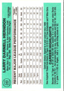 1984 Donruss Larry Herndon