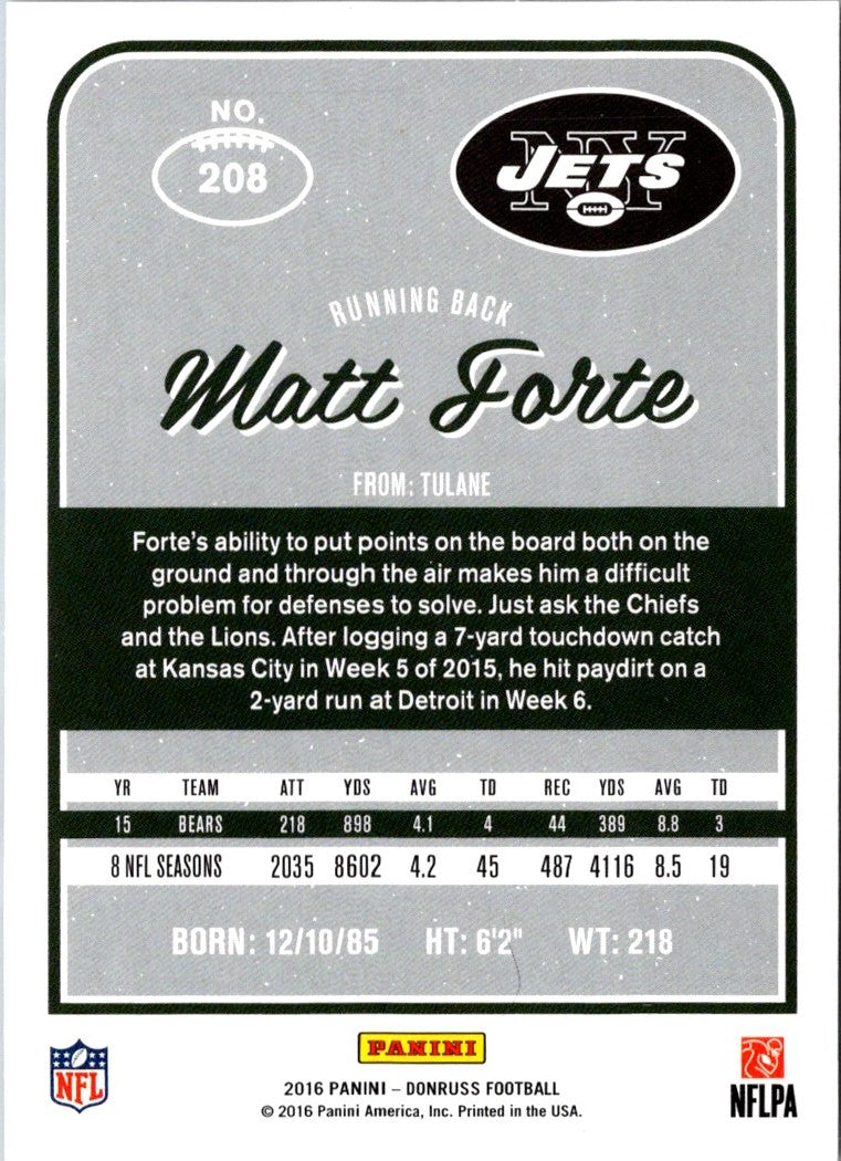 2016 Donruss Matt Forte