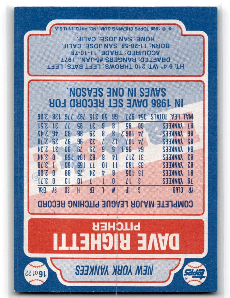1989 Topps Tiffany New York Mets/Darryl Strawberry