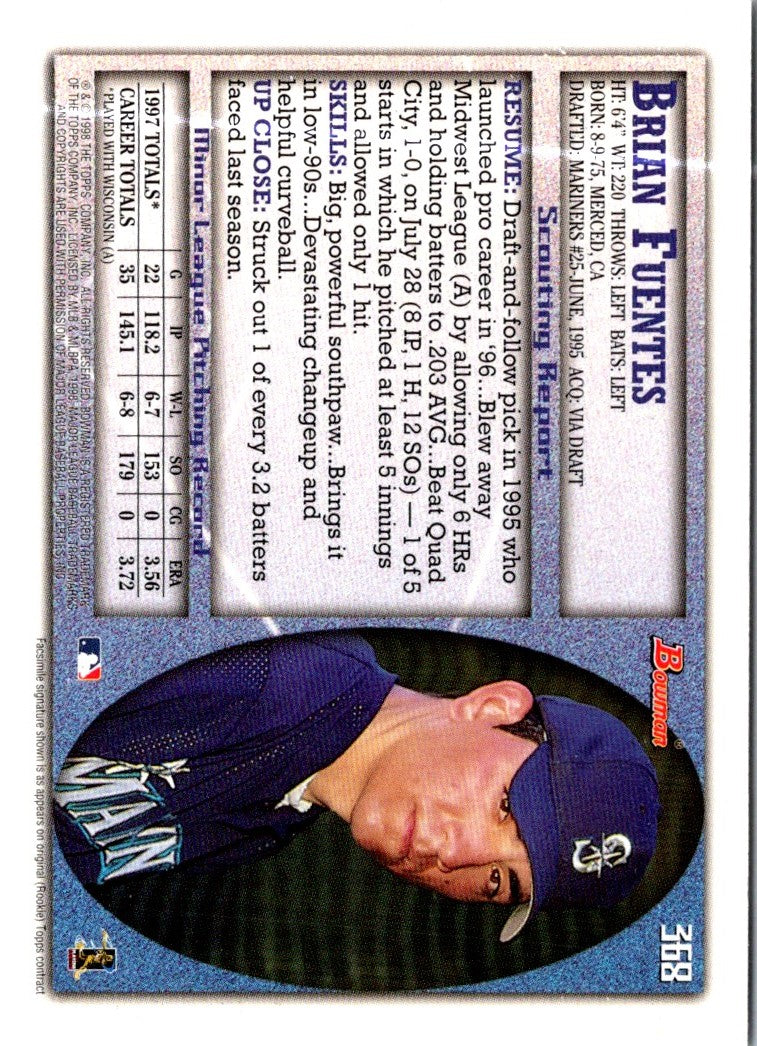 1998 Bowman Brian Fuentes