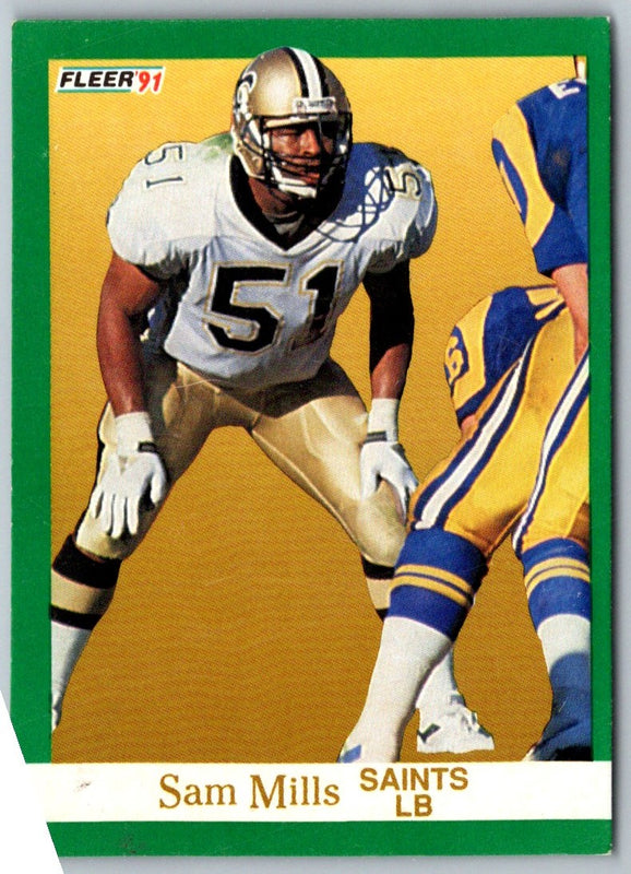 1991 Fleer Sam Mills #301