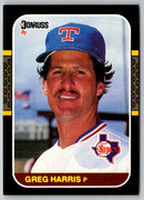 1987 Donruss Greg Harris