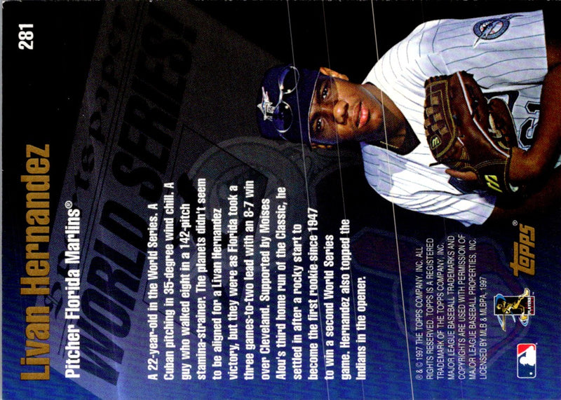 1998 Topps Livan Hernandez