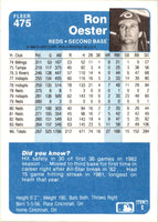 1984 Fleer Ron Oester #475
