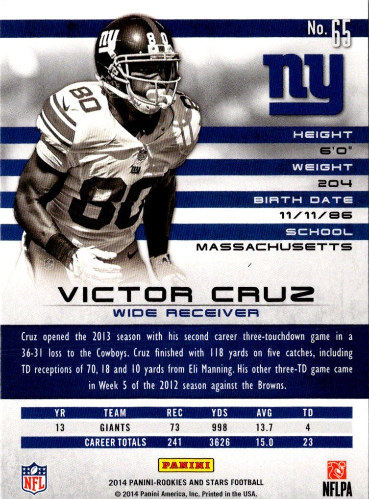 2014 Panini Rookies & Stars Victor Cruz