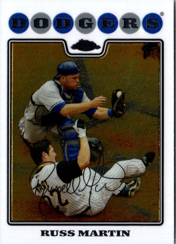 2008 Topps Chrome Russell Martin #54