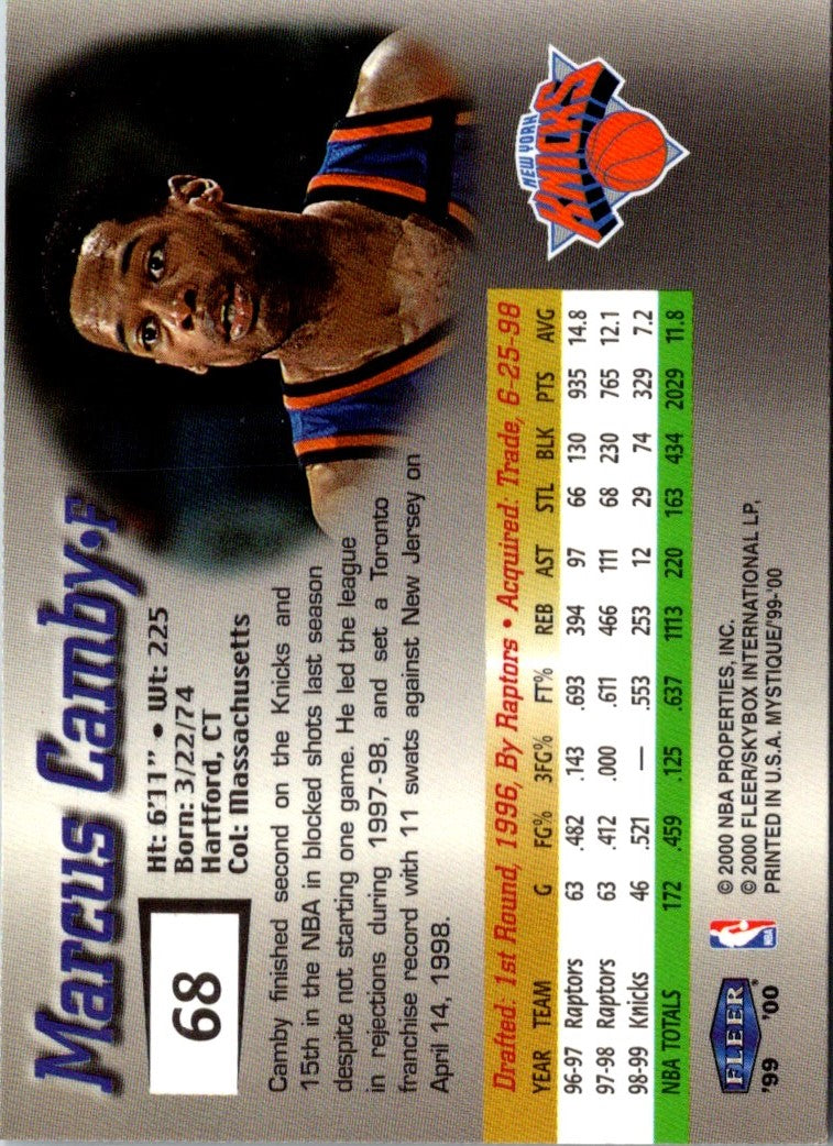 2000 Fleer Genuine Marcus Camby