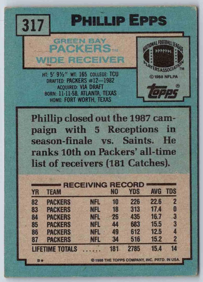 1988 Topps Phillip Epps