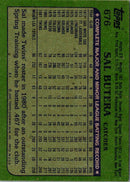 1982 Topps Sal Butera
