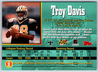 1997 Topps Stadium Club Football Troy Davis #263