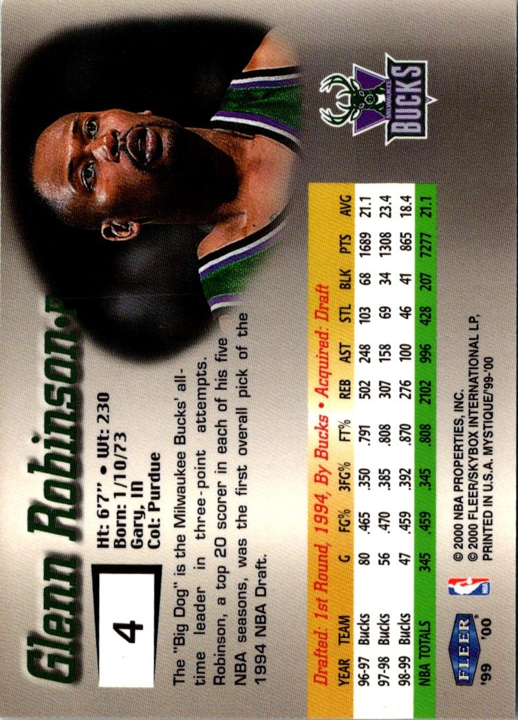 1999 Fleer Mystique Glenn Robinson