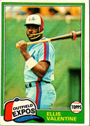 1981 Topps Ellis Valentine