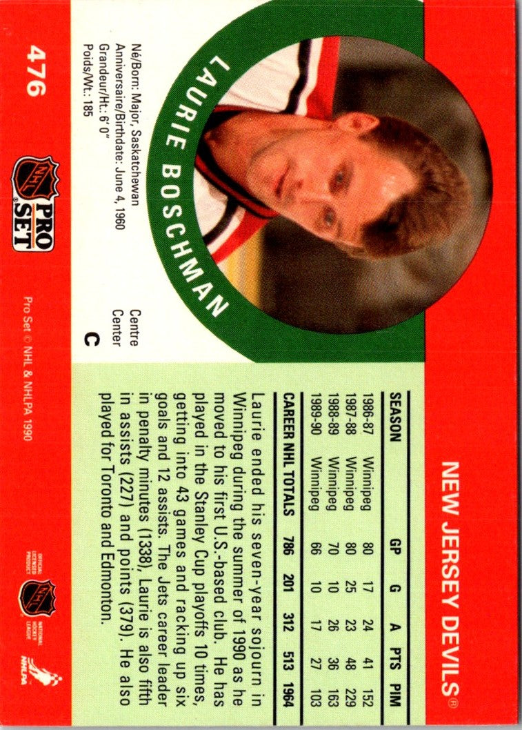 1990 Pro Set Laurie Boschman