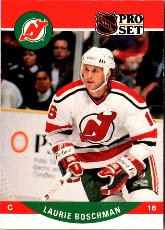 1990 Pro Set Laurie Boschman #476