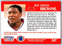 1990 Pro Set Mike Johnson #347