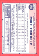 1991 Topps Traded Mike Timlin