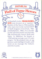 1983 Donruss Hall of Fame Heroes Frank Robinson #19