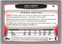 2013 Bowman Zack Cozart #68