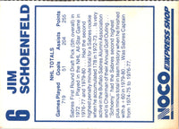 1993 NOCO Buffalo Sabres Jim Schoenfeld #NNO
