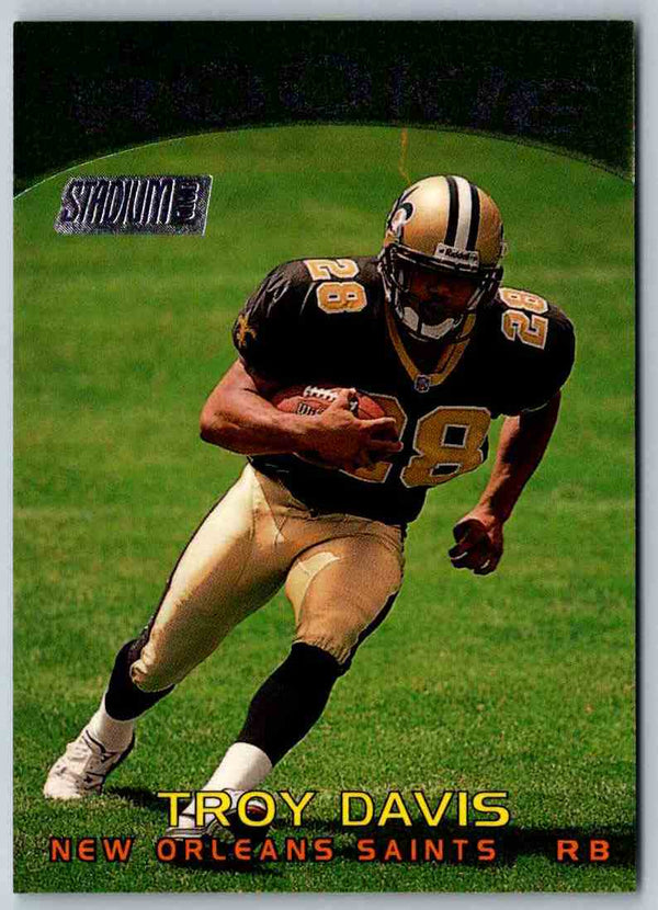 1997 Topps Stadium Club Football Troy Davis #263