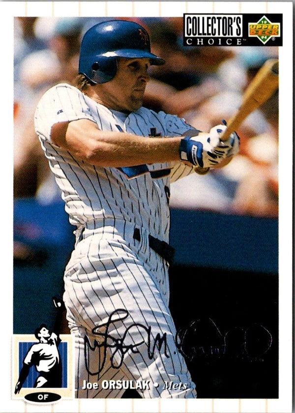1994 Collector's Choice Silver Signature Joe Orsulak #419