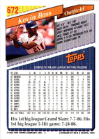1993 Topps Gold Kevin Bass #672