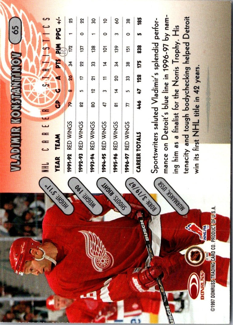 1997 Donruss Vladimir Konstantinov