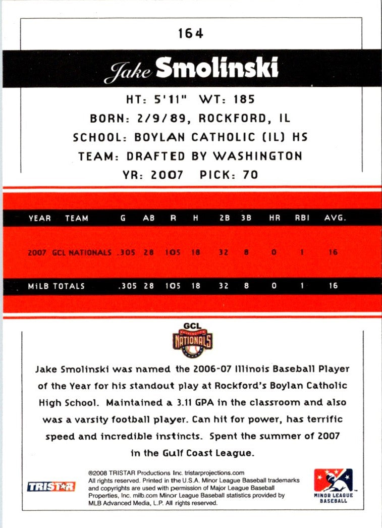 2008 TriStar PROjections Jake Smolinski