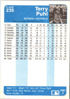 1984 Fleer Terry Puhl #235