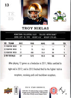 2014 Upper Deck Star Rookies Box Set SP Troy Niklas #13