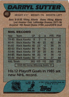 1986 Topps Darryl Sutter #49