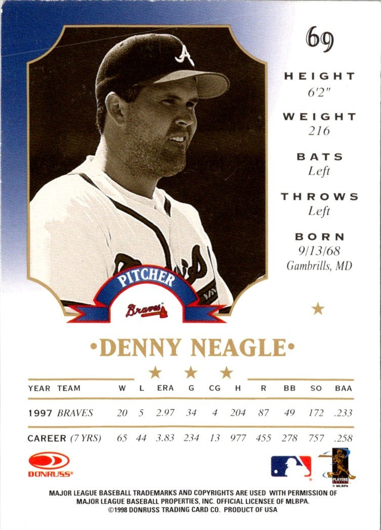 1998 Leaf Denny Neagle