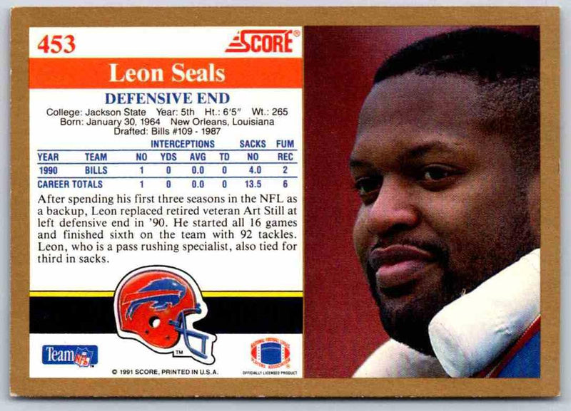 1991 Score Leon Seals