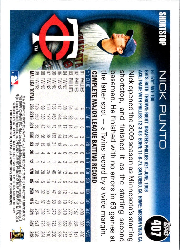 2010 Topps Nick Punto