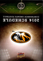 2014 Upper Deck Conference Greats Alabama Team Schedule #9