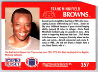 1990 Proset Frank Minnifield #357