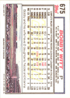 1992 Topps Bobby Witt #675