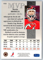 1996 Collector's Choice MVP Martin Brodeur #UD21