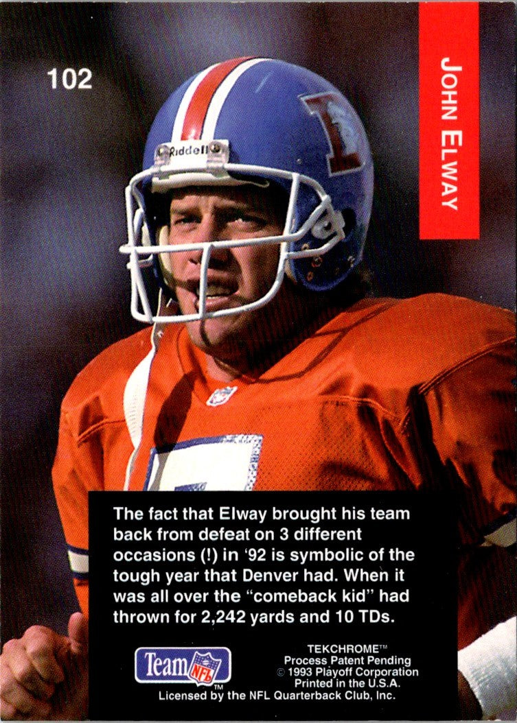 1993 Playoff John Elway