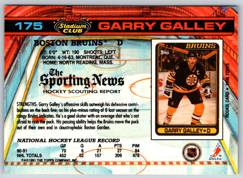 1991 Stadium Club Garry Galley