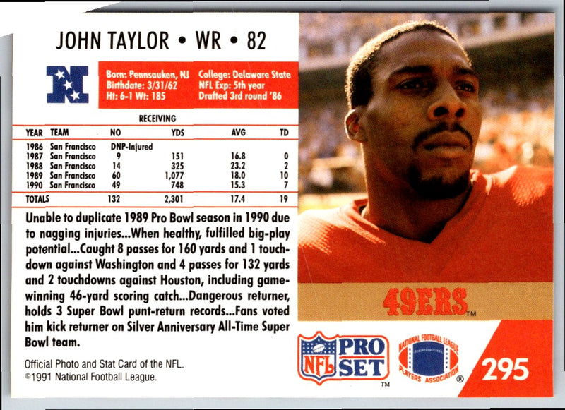 1992 Pro Set Power John Taylor