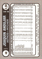 1981 Fleer Star Stickers Joaquin Andujar #48