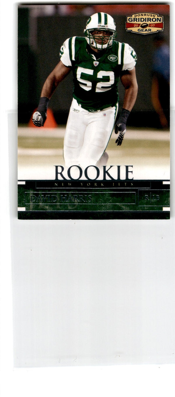 2007 Donruss Gridiron Gear David Harris #127 Rookie 036/599
