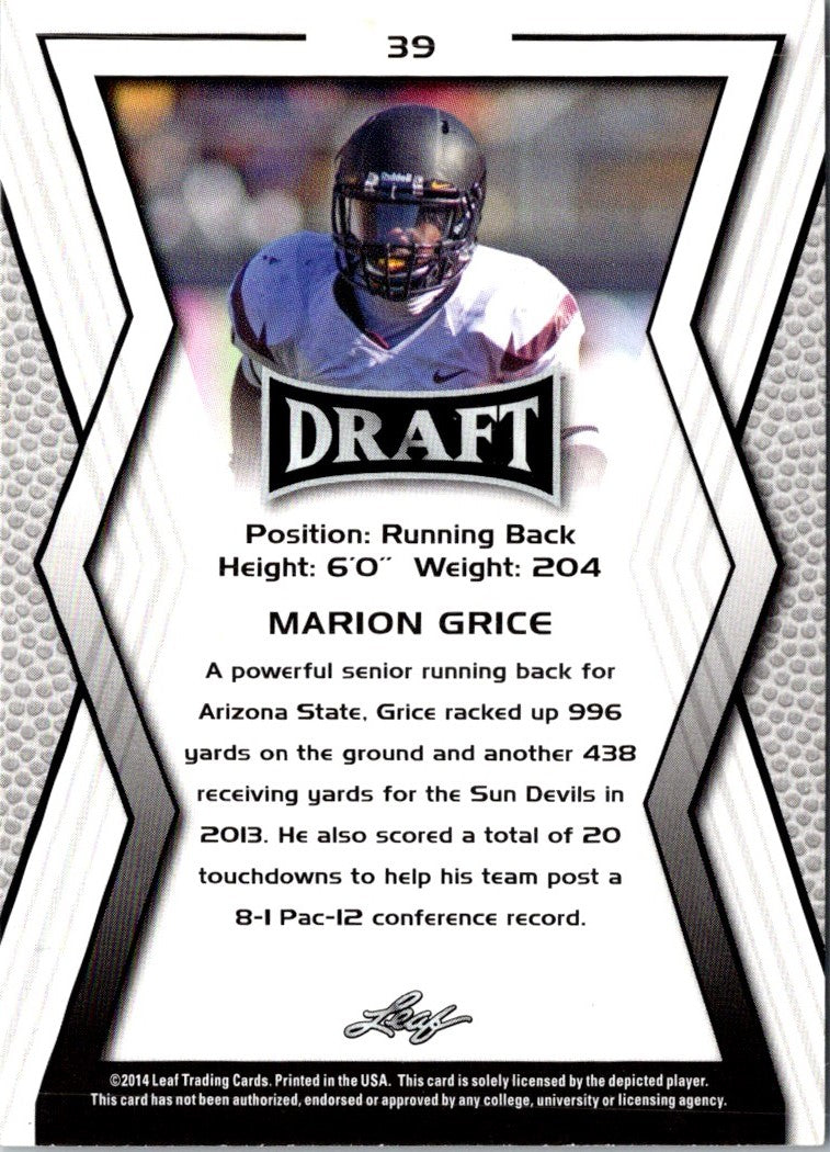 2014 Leaf Draft Marion Grice