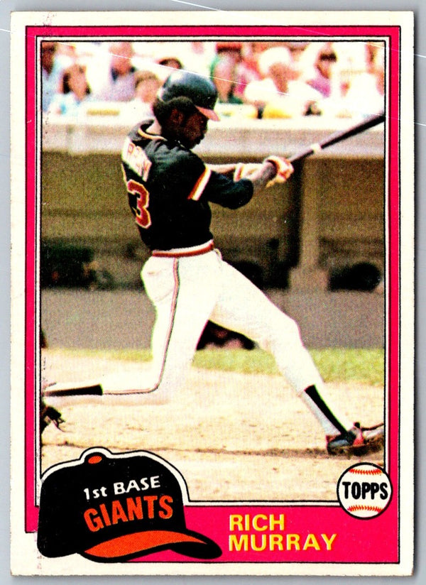 1981 Topps Rich Murray #195 Rookie