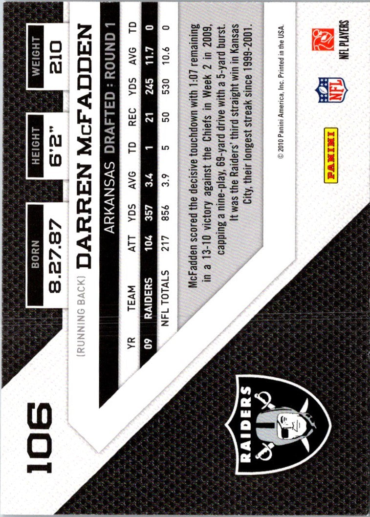 2010 Panini Gridiron Gear Darren McFadden